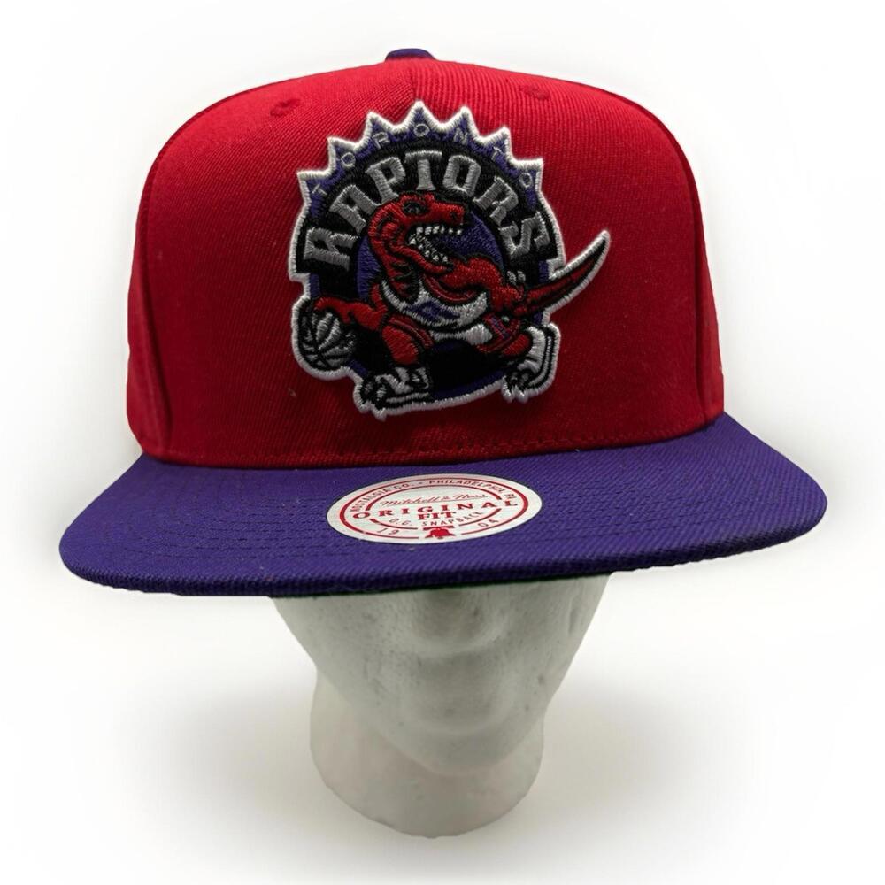 Mitchell & Ness Red/Purple NBA Toronto Raptors HWC Core Basic Snapback New